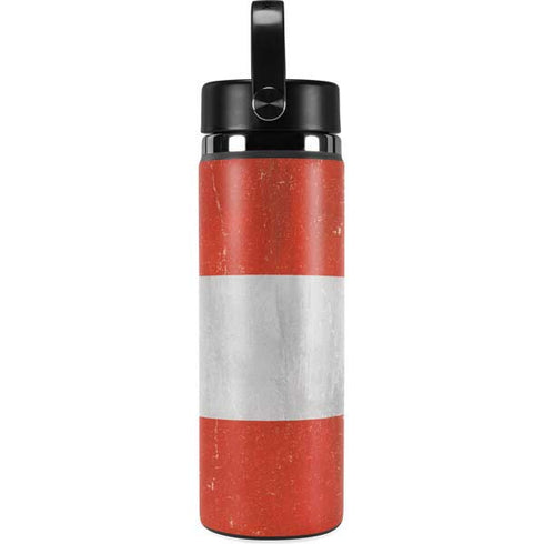 Peru Flag Distressed Hydro Flask 20oz Wide Mouth Skin